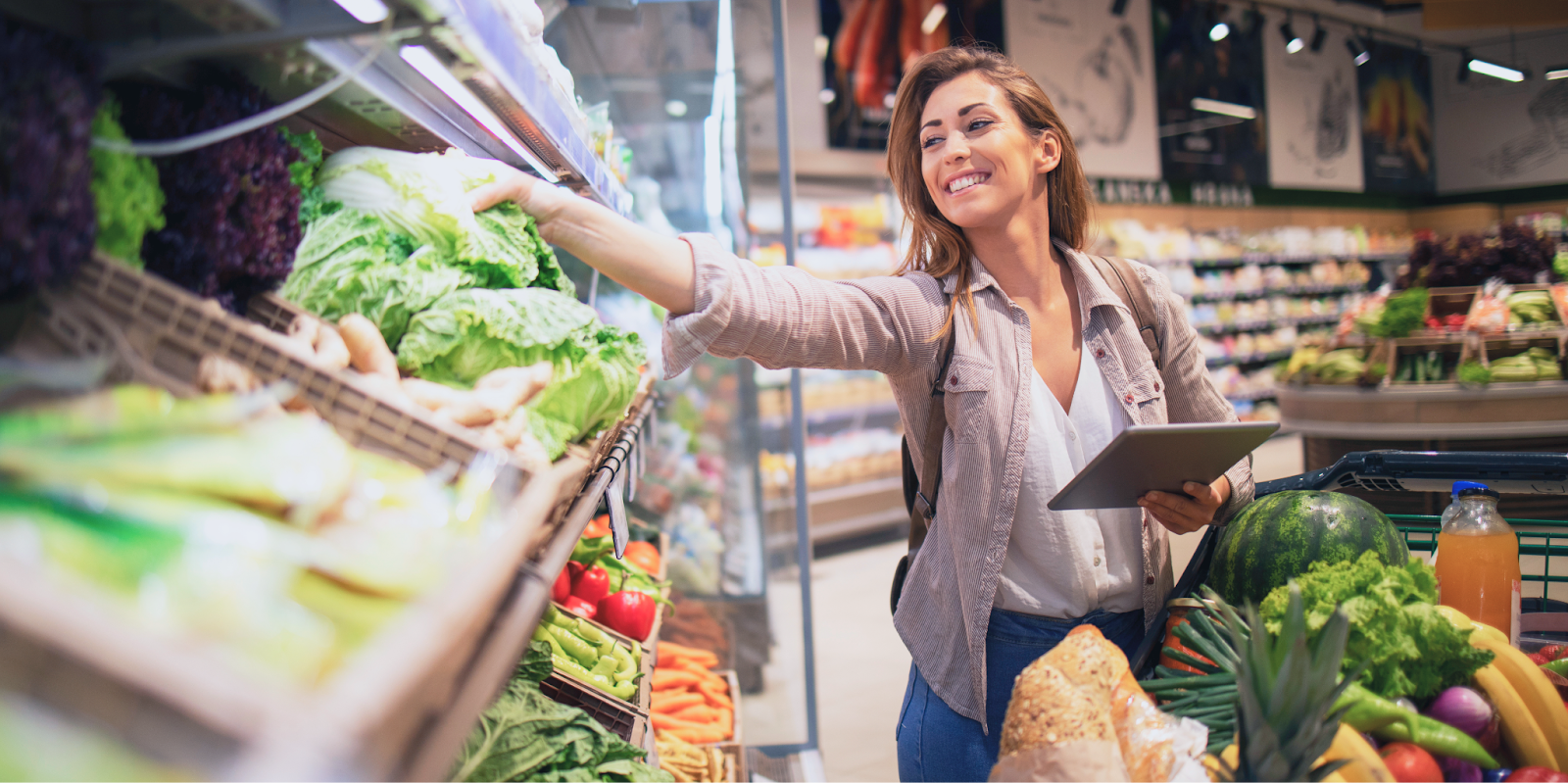 在 Walmart 或超市買菜的實用英文（圖片來源：Adobe stock image）