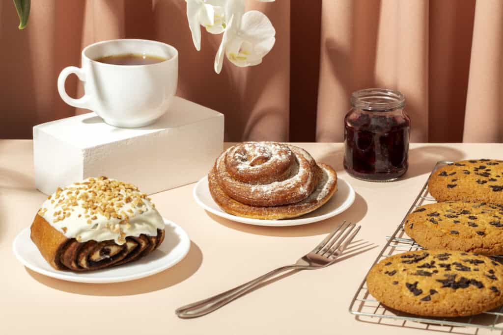 飲料和甜點 drink and dessert 圖片來源:freepik